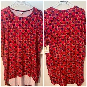 New Lularoe Irma Simply Comfortable Pink Tunic Top